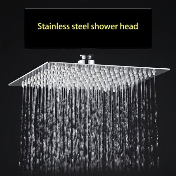 Square jet shower 6,8 & 12 inch sizes stainless steel