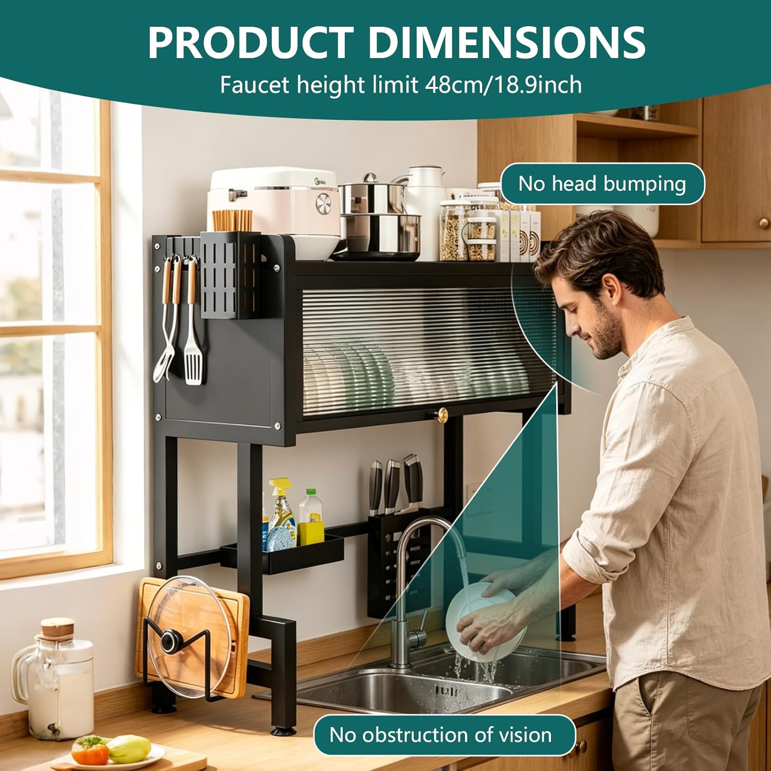 Over The Sink Dish Drying Rack
