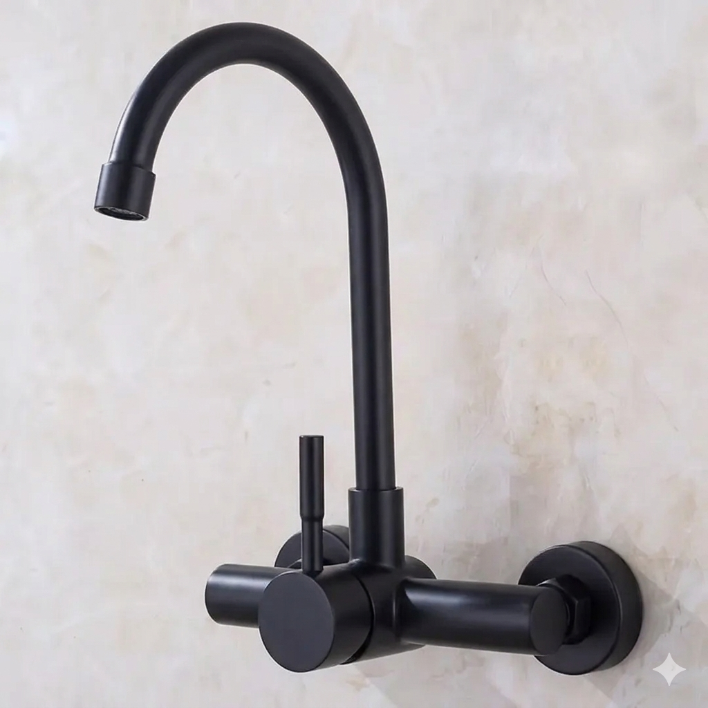 Sink mixer wall mounted Stainless steel