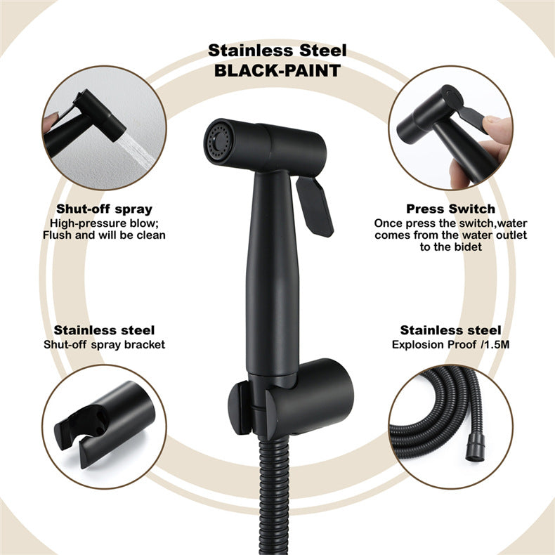 H&B Premium Stainless Steel Toilet Shower Set