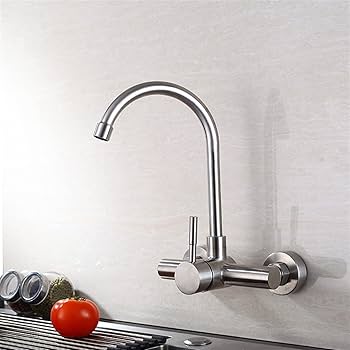 Sink mixer wall mounted Stainless steel