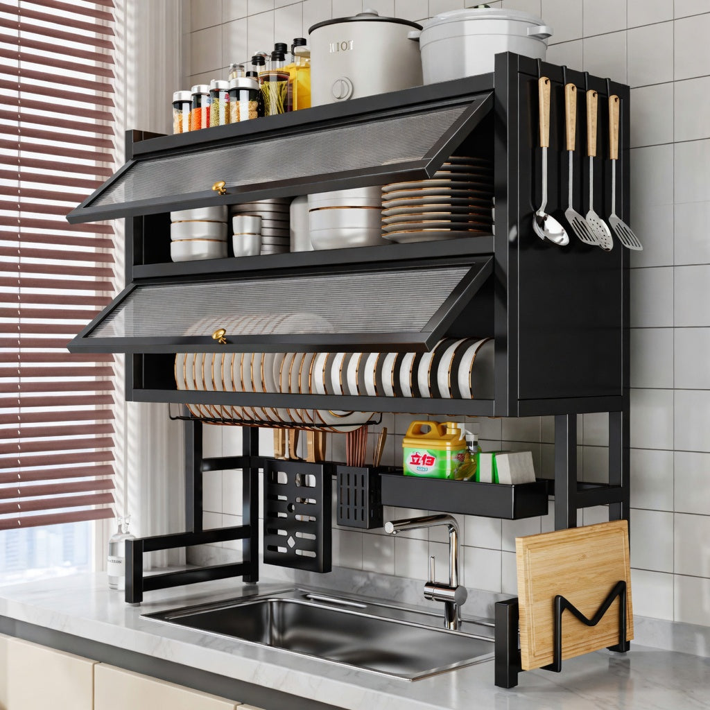 Premium Double Tier Dish Drying Rack
