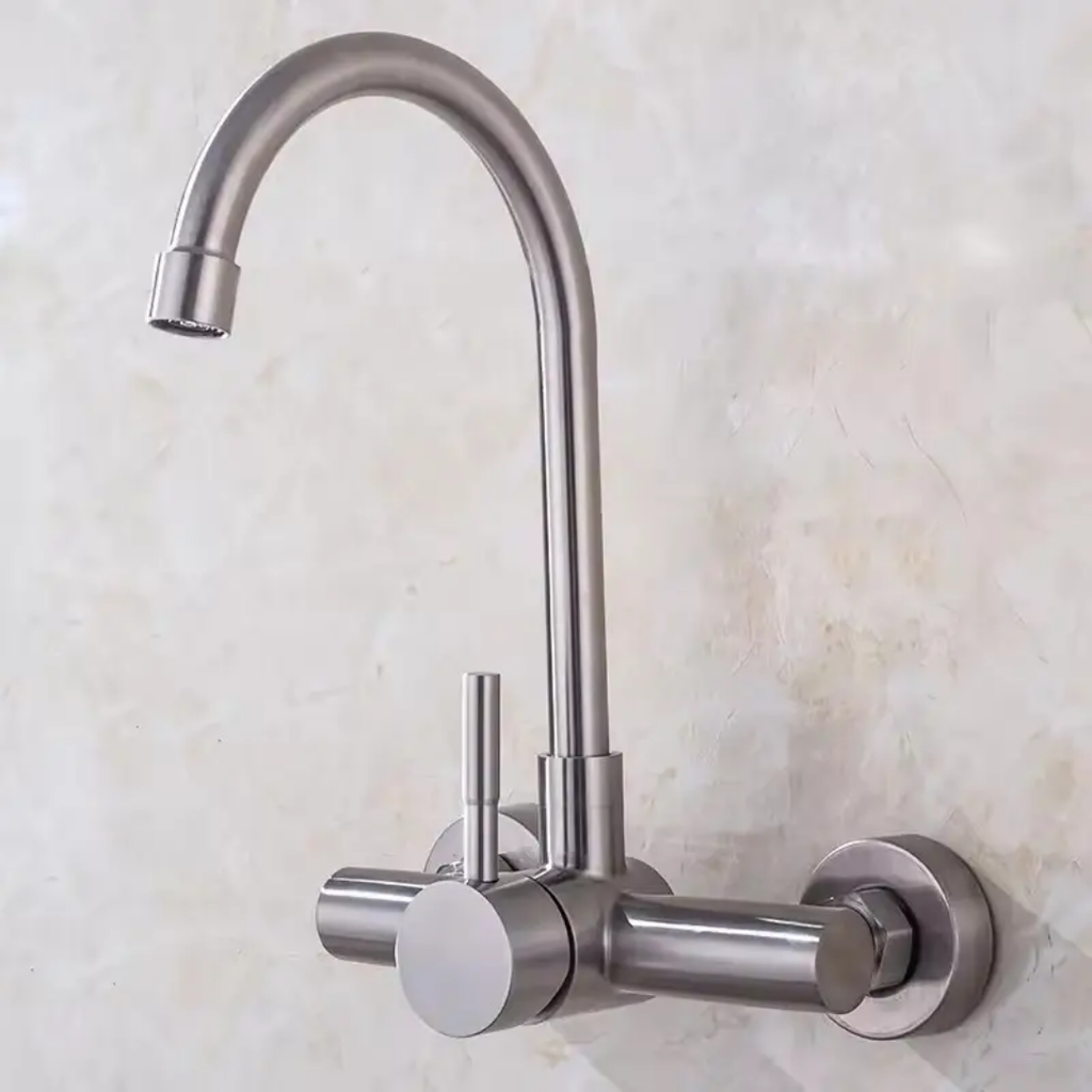 Sink mixer wall mounted Stainless steel