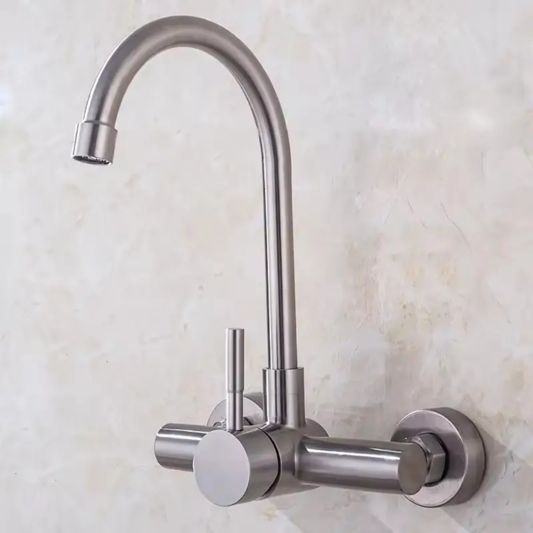 Sink mixer wall mounted Stainless steel