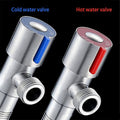 Tee cock angle valve Stainless steel 2pices